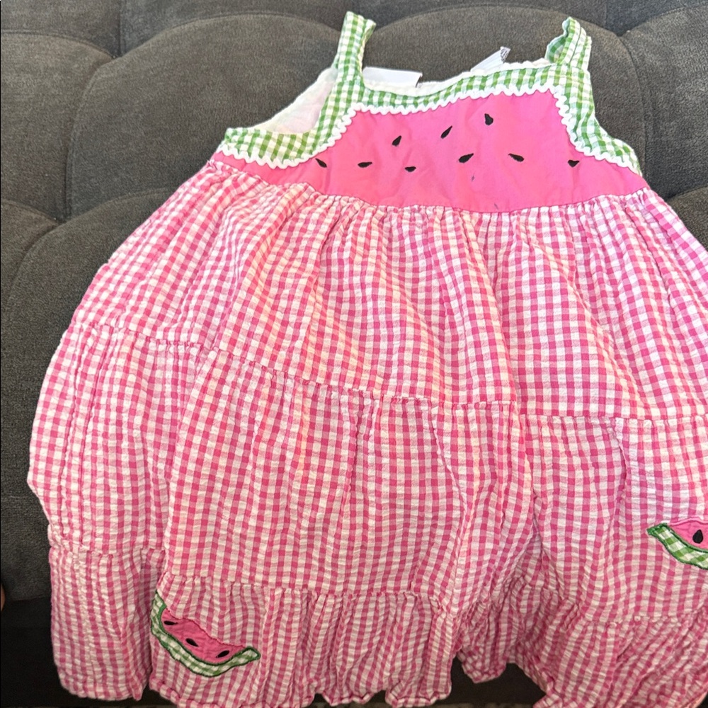Specialty Girl Pink and Green Watermelon Dress